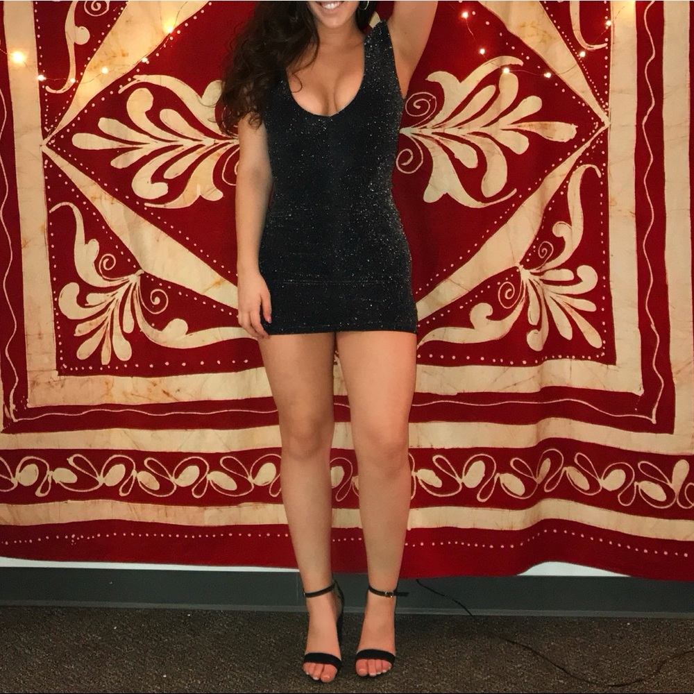 Black Sequin Formal Dress🌟💫